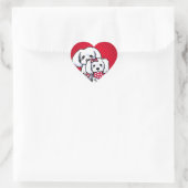 KiniArt Gully & Gidget Red Heart Stickers (Tasche)