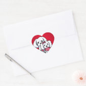 KiniArt Gully & Gidget Red Heart Stickers (Umschlag)