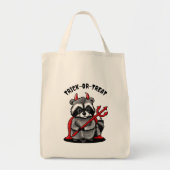 KiniArt Halloween Raccoon Tragetasche (Vorne)