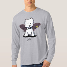 KiniArt Halloween Westie Terrier T - Shirt