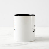 KiniArt Hamster Zweifarbige Tasse (Mittel)