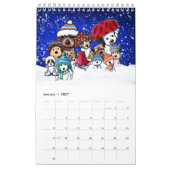 KiniArt Happy Hogs Kleiner Kalender (Jan 2027)