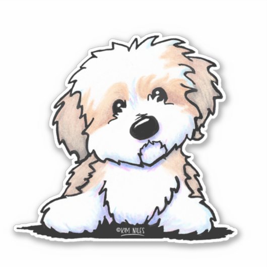 KiniArt Havanese Aufkleber (Vorderseite)