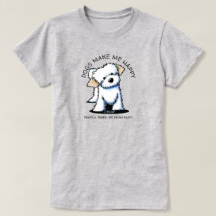 KiniArt Havanese Dog Lover T - Shirt