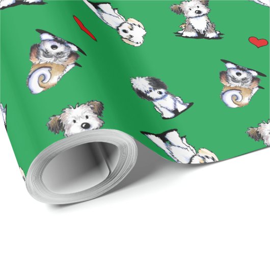 KiniArt Havanese Geschenkpapier (Rolleneckpunkt)
