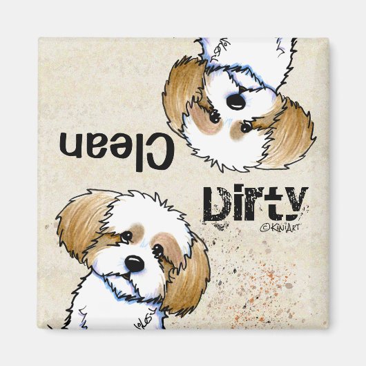 KiniArt Havanese Geschirrspüler Magnet (Vorne)