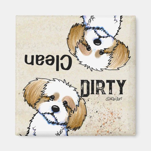 KiniArt Havanese Geschirrspüler Magnet (Vorne)
