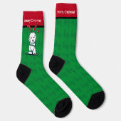 KiniArt Havanese Rentier Weihnachten Socken (Rechts)