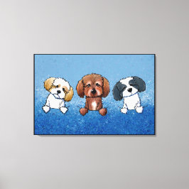 KiniArt Havanese Trio Leinwanddruck