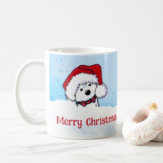 KiniArt Havanese Weihnachten Kaffeetasse (Mit Donut)