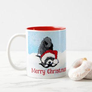 KiniArt Havanese Weihnachten Zweifarbige Tasse