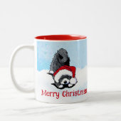 KiniArt Havanese Weihnachten Zweifarbige Tasse (Links)