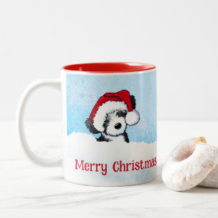 KiniArt havanese Weihnachten Zweifarbige Tasse