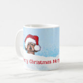 KiniArt Havanese Weihnachtskaffee Tasse (Vorderseite Links)