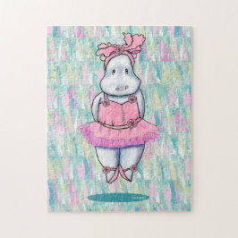 KiniArt Hippo Ballerina Puzzle