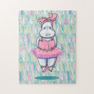 KiniArt Hippo Ballerina Puzzle