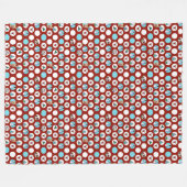 KiniArt Hogs Snowman Weihnachten Fleecedecke (Vorderseite (Horizontal))