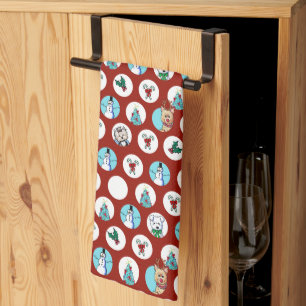 KiniArt Hogs Snowman Weihnachten Handtuch