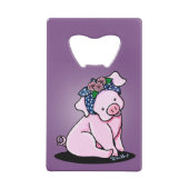 KiniArt Hübsch Piggy Geldbeutel Flaschenöffner (Rückseite)