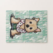 KiniArt Hula Girl Cairn Terrier Puzzle (Horizontal)