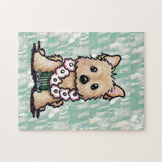 KiniArt Hula Girl Cairn Terrier Puzzle (Horizontal)