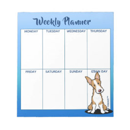 KiniArt Ibizan Wochenplan Notepad Notizblock