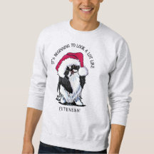 KiniArt Japanisches Chin Weihnachten Sweatshirt