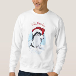 KiniArt Japanisches Chin Weihnachten Sweatshirt