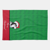 KiniArt Japanisches Kinn Weihnachten Geschirrtuch (Horizontal)