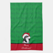 KiniArt Japanisches Kinn Weihnachten Geschirrtuch (Vertikal)