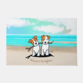 KiniArt ™️ JRT Beach Duo Fußmatte (Vorderseite)