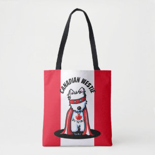 KiniArt Kanadischer Westie Superheld Tasche