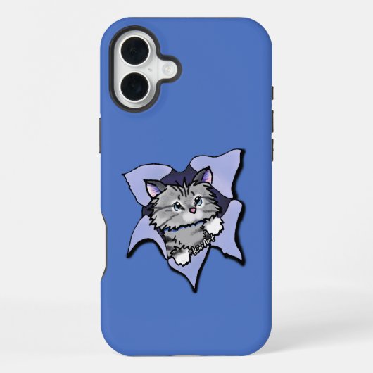 KiniArt Kitty Blast iPhone Hülle (Rückseite)
