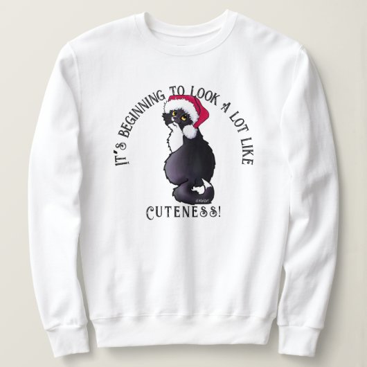 KiniArt Kitty Cat Christmas Sweatshirt (Design vorne)