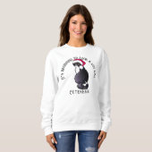 KiniArt Kitty Cat Christmas Sweatshirt (Vorne ganz)