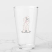 KiniArt lächelt DOODLE Glas (Rückseite)