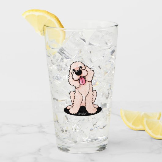 KiniArt lächelt DOODLE Glas (Vorderseite Ice)