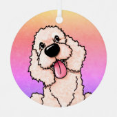 KiniArt lächelt DOODLE Ornament Aus Metall (Vorderseite)