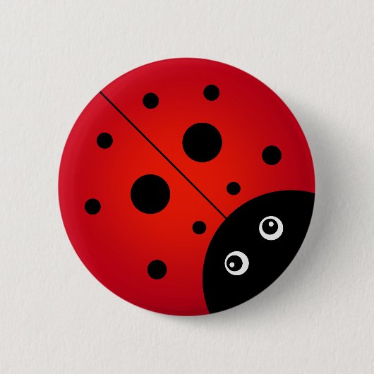 KiniArt Ladybug Button (Vorderseite)