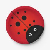 KiniArt Ladybug Paper-Teller Pappteller (Vorderseite)