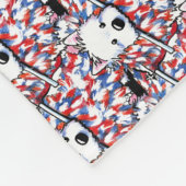 KiniArt Liberty Westie Portrait Fleecedecke (Ecke)