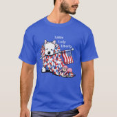 KiniArt Liberty Westie Portrait T - Shirt (Vorderseite)