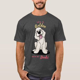 KiniArt Life ist Goldener DOODLE-T - Shirt