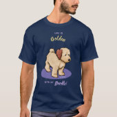 KiniArt Life ist Goldener DOODLE-T - Shirt (Vorderseite)