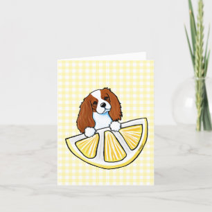 KiniArt Life Lemons Cavalier Card Dankeskarte