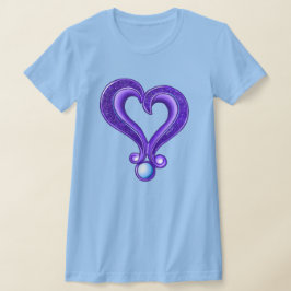 KiniArt Lila Heart Royalty T - Shirt