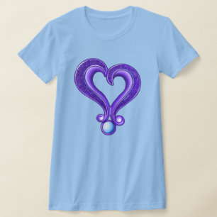 KiniArt Lila Heart Royalty T - Shirt