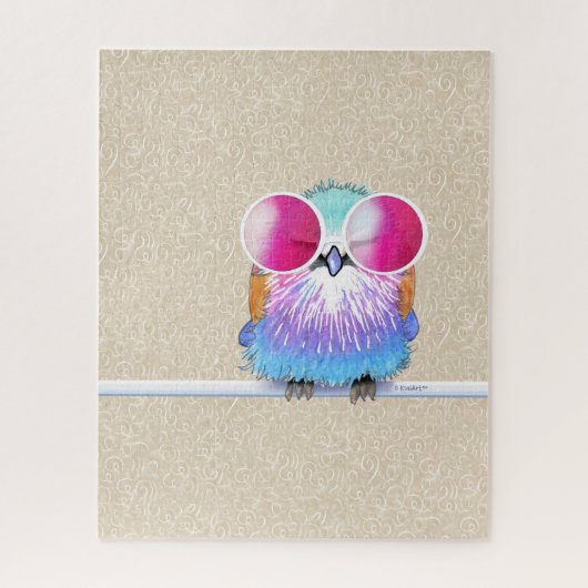 KiniArt Lilac-Breasted Roller Bird Puzzle (Vertikal)