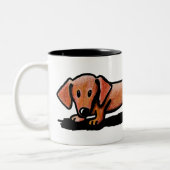 KiniArt Little Red Dackel Tasse (Links)