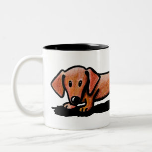 KiniArt Little Red Dackel Tasse